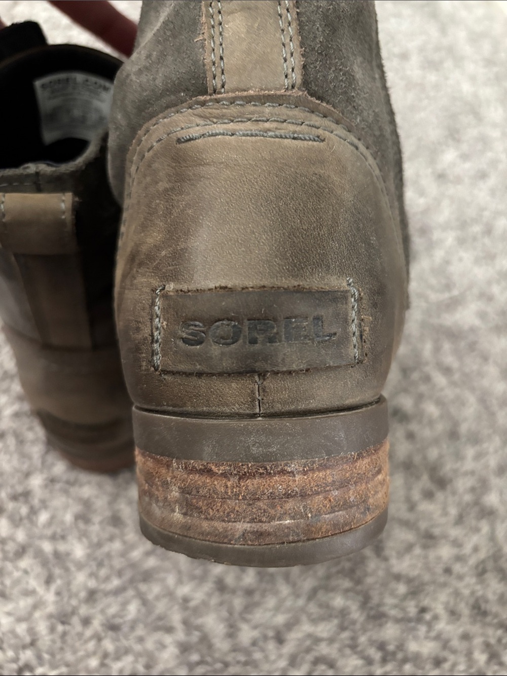Sorel Women's Olive Green Suede Boots